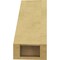 Ekena Millwork 5-inch W x 10-inch D x 10-inch H Geneva Rough Cedar Woodgrain TimberThane Knee Brace, Primed BRCUR05X10X10GNVRCPR - alternate 4